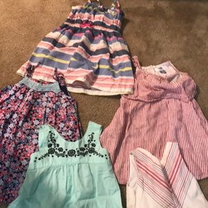 5 3T gently used little girl dresses